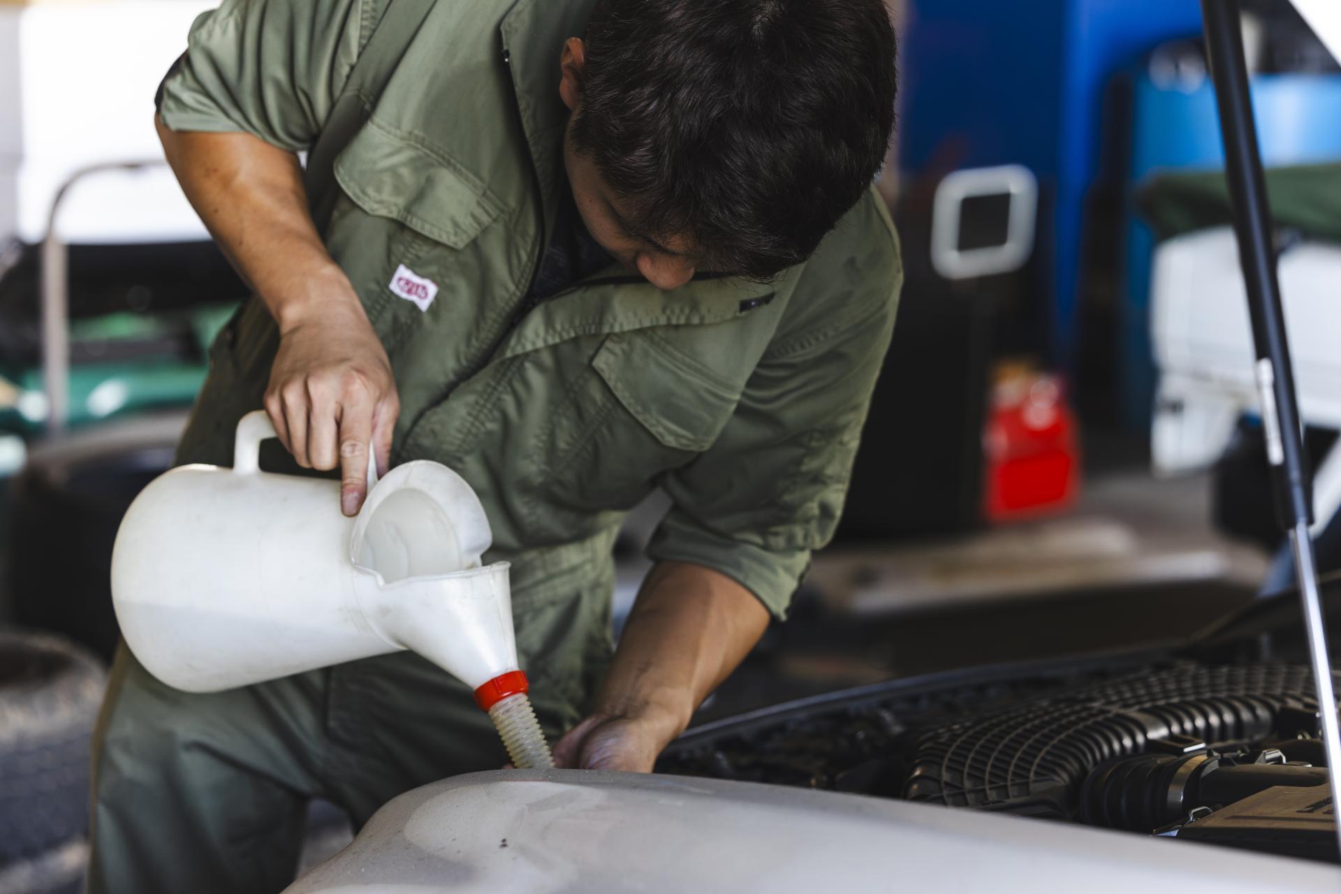 整備している画像